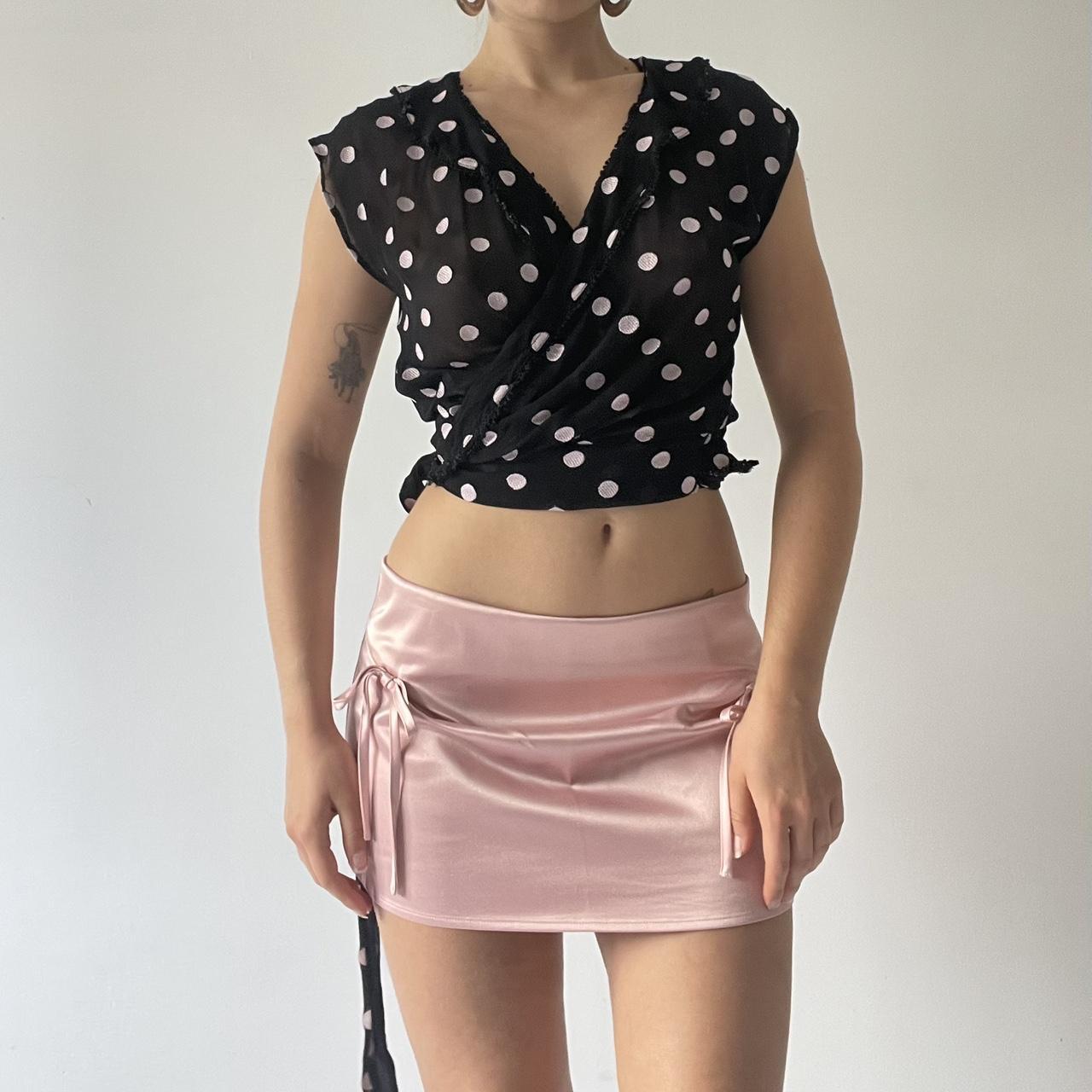 Polka Dot Wrap Top