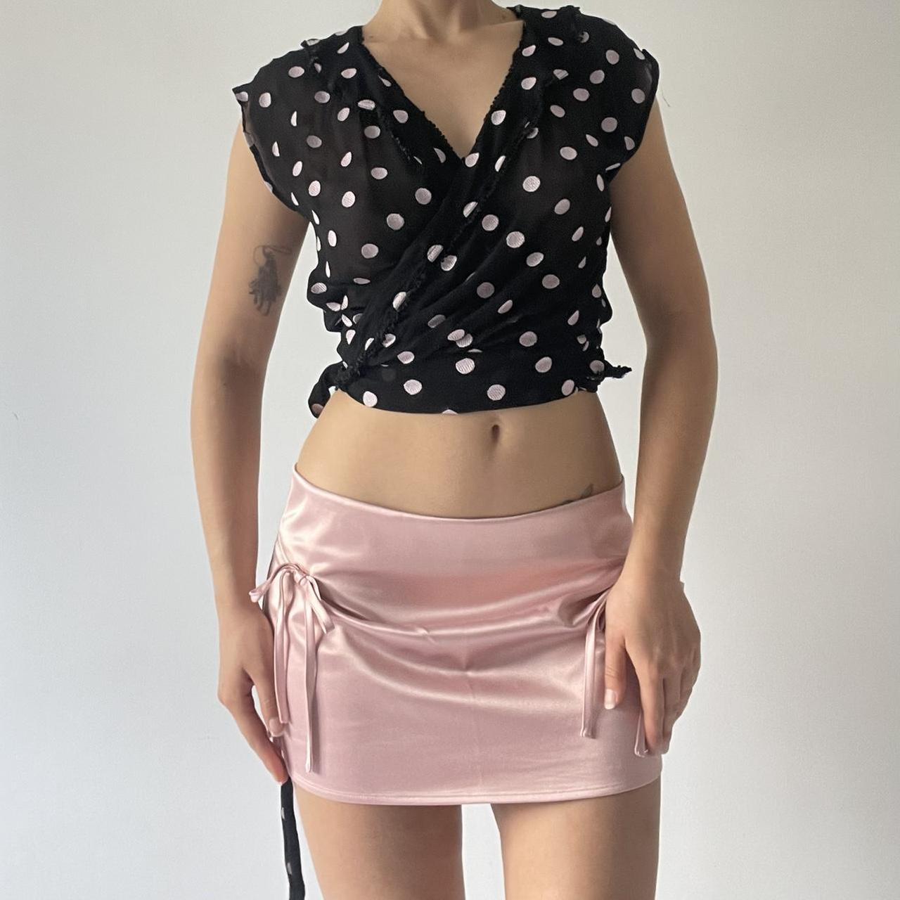 Polka Dot Wrap Top