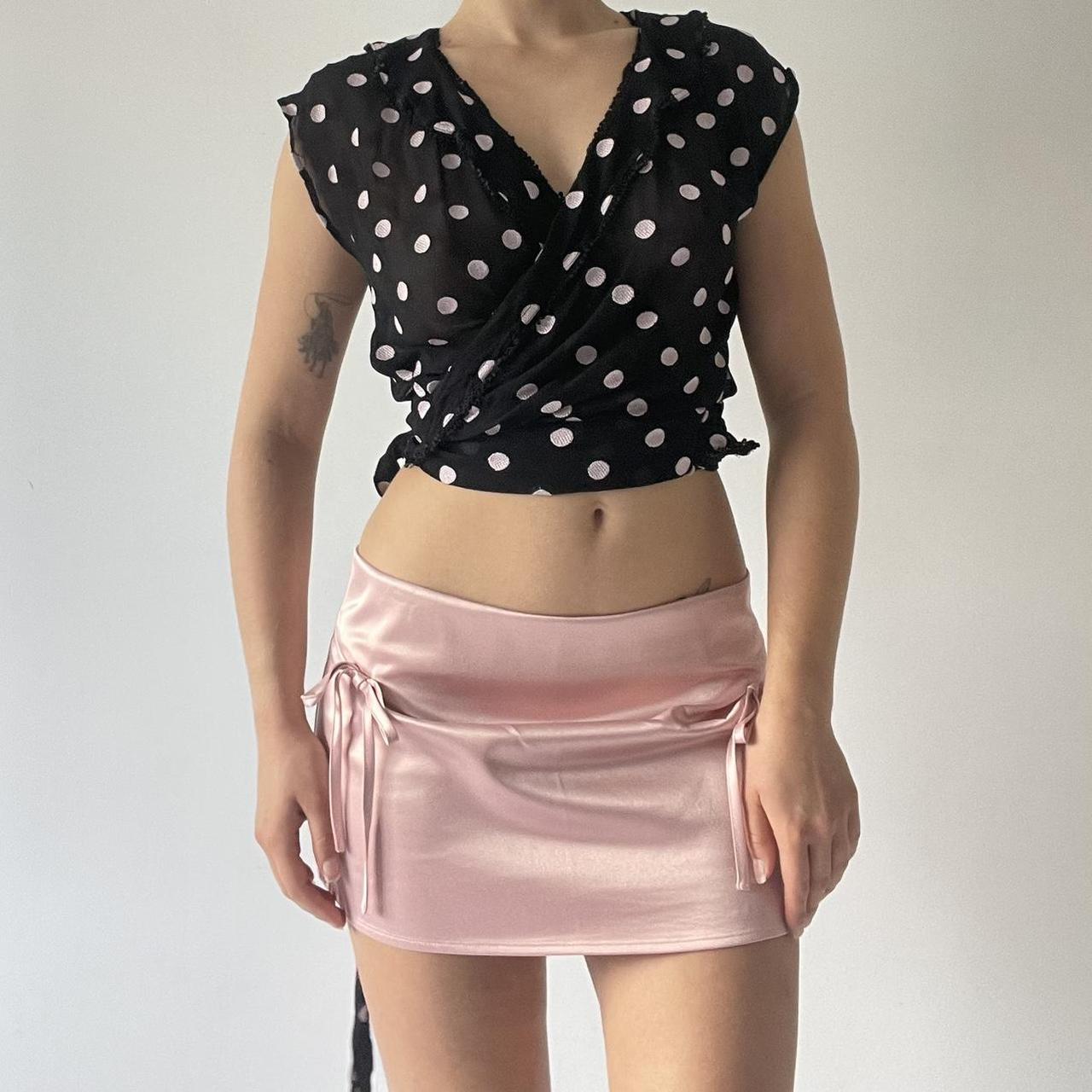 Polka Dot Wrap Top