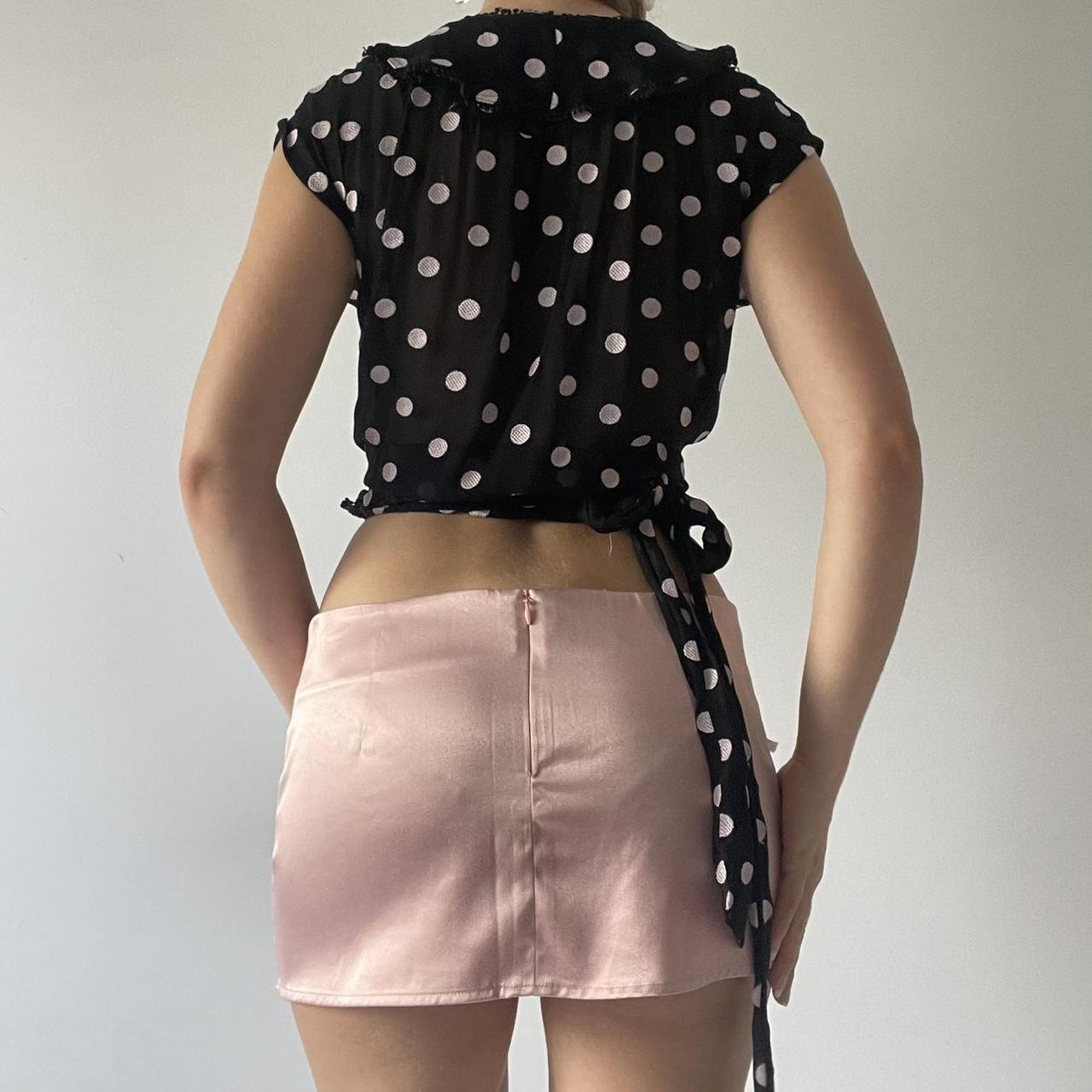 Polka Dot Wrap Top