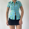 Silk Floral Top