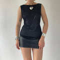 Boat Neck Sequin Top