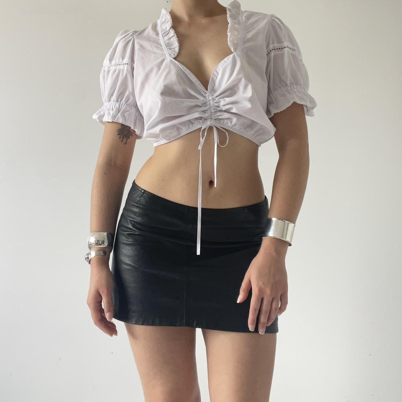 Dirndl Ruffle Crop Top