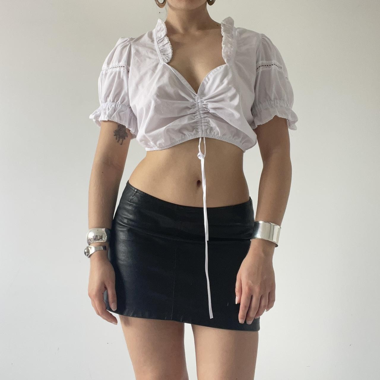 Dirndl Ruffle Crop Top