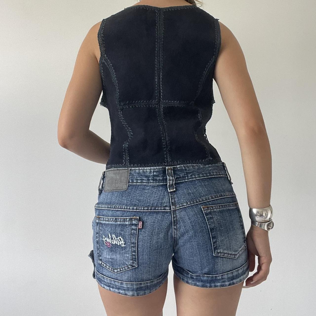 Crochet Suede Vest Top