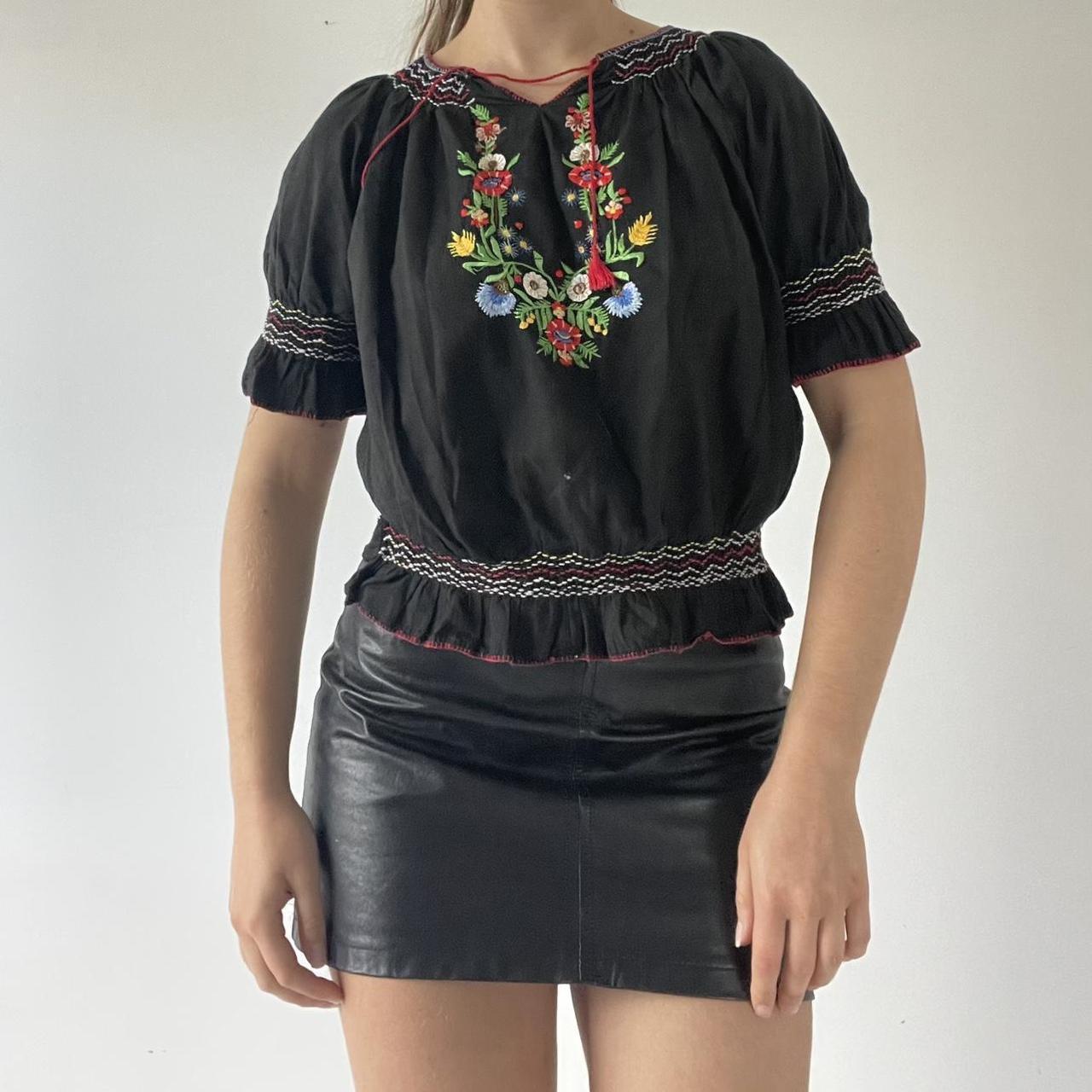 Embroidered Prairie Top