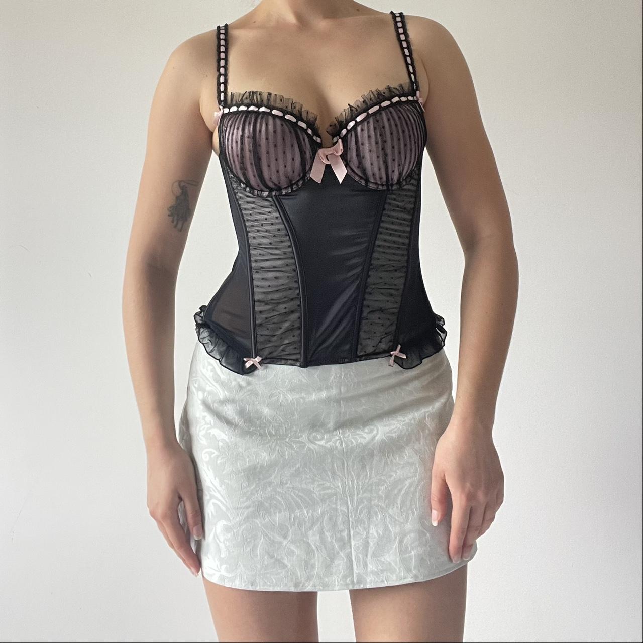 Lace Mesh Corset Top