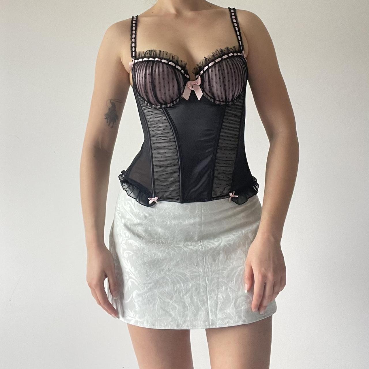 Lace Mesh Corset Top