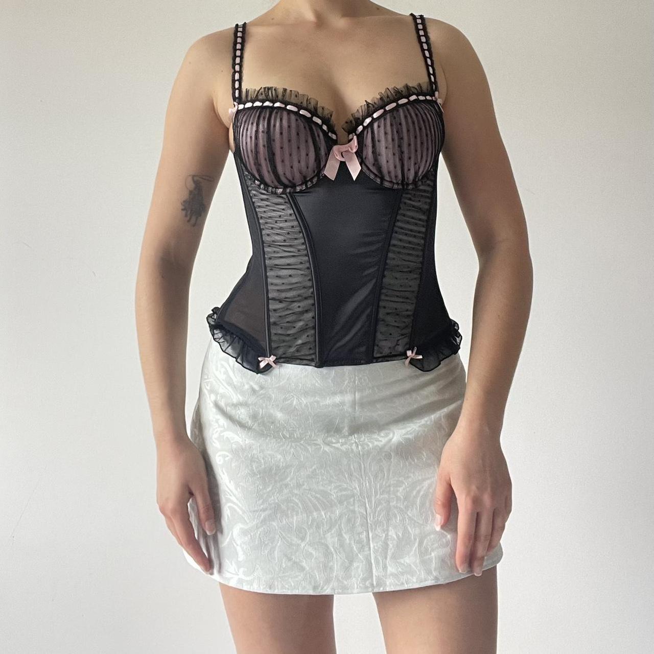 Lace Mesh Corset Top
