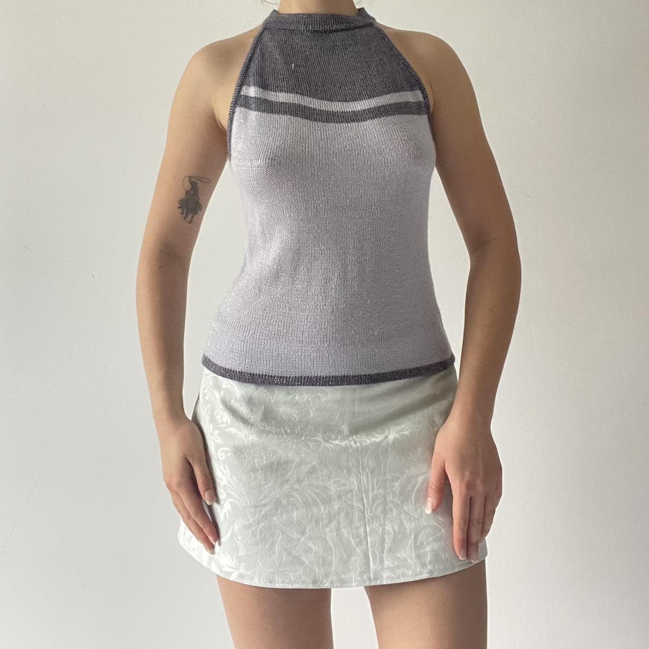 High Neck Knit Top