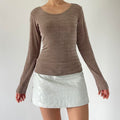 Long Sleeve Slinky Top
