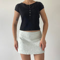 Button Baby Tee