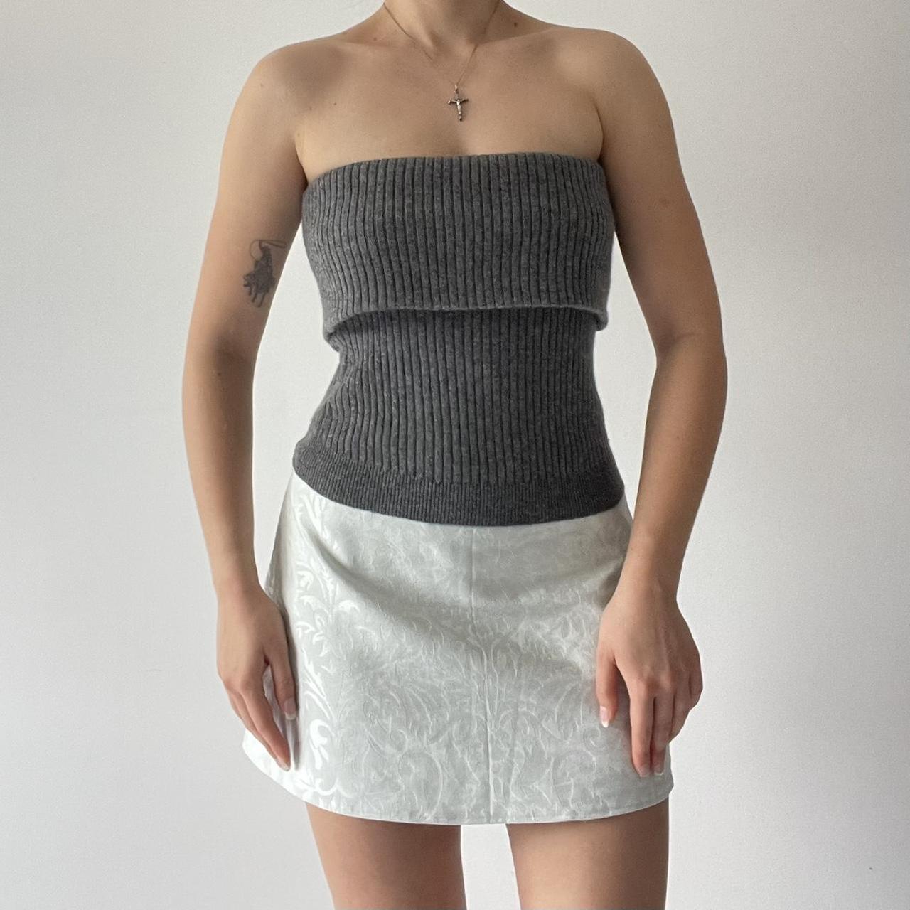 Strapless Cashmere Tube Top
