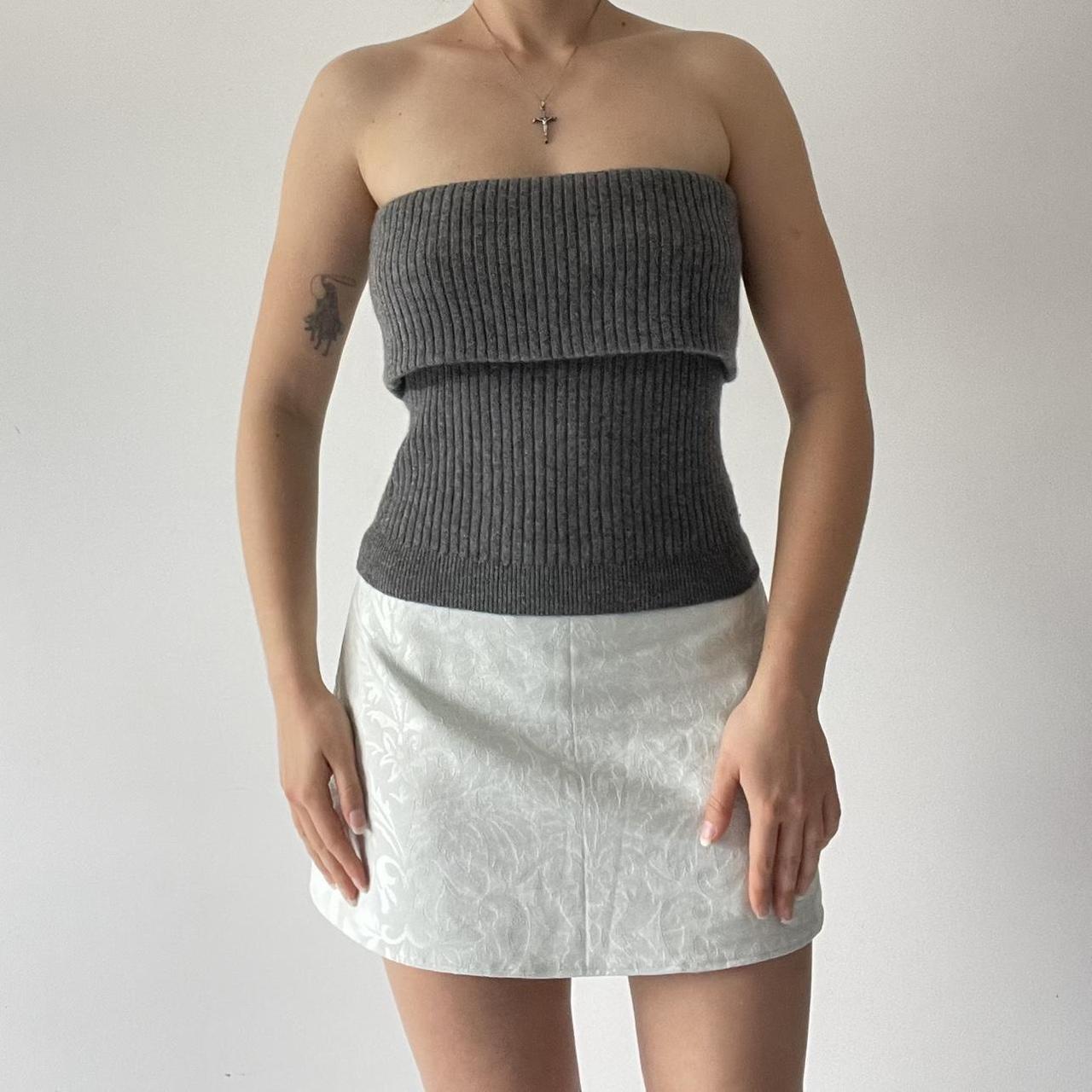 Strapless Cashmere Tube Top