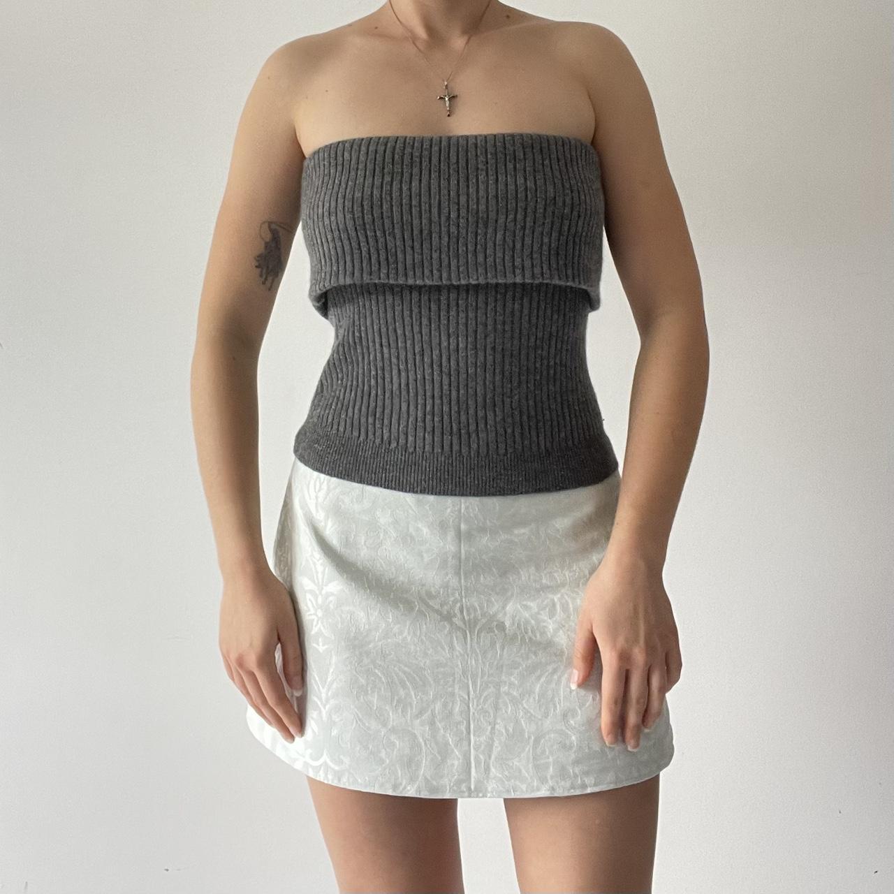 Strapless Cashmere Tube Top