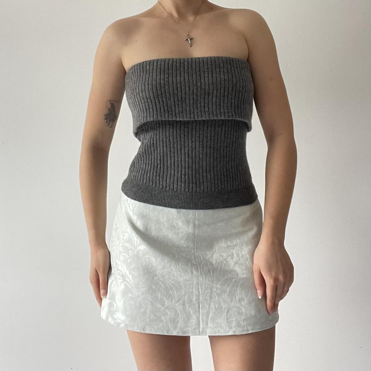 Strapless Cashmere Tube Top