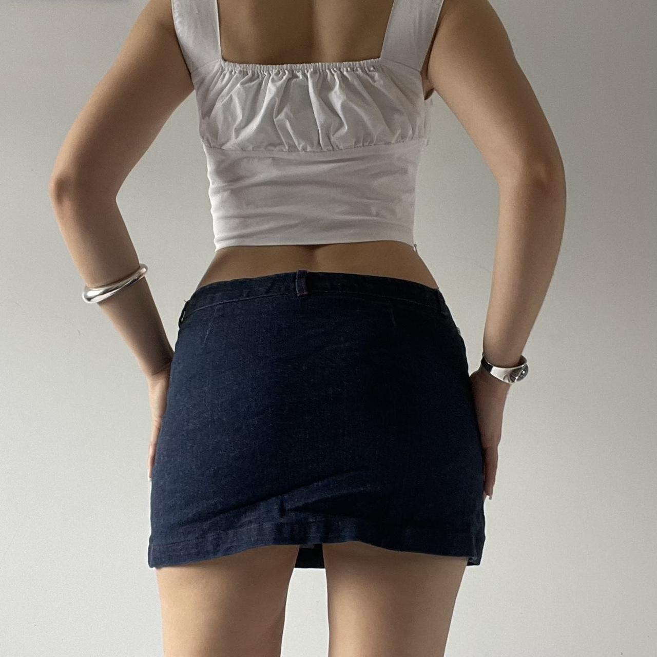Denim Micro Mini Skirt