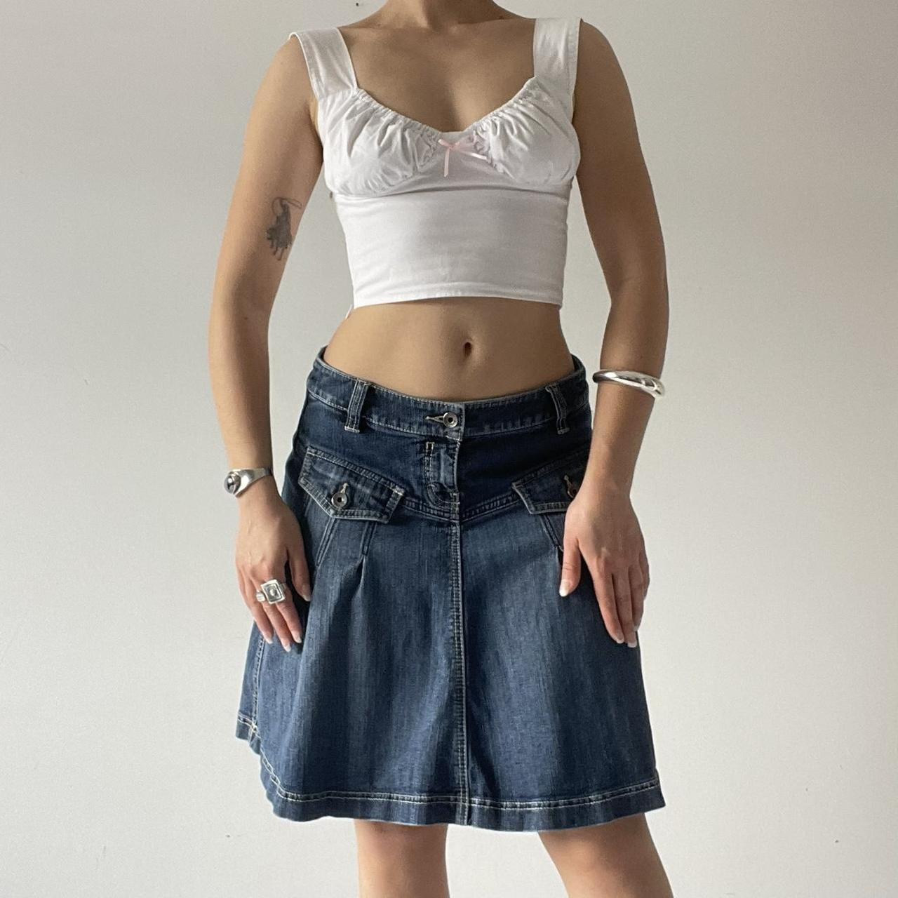 Denim Midi Skirt