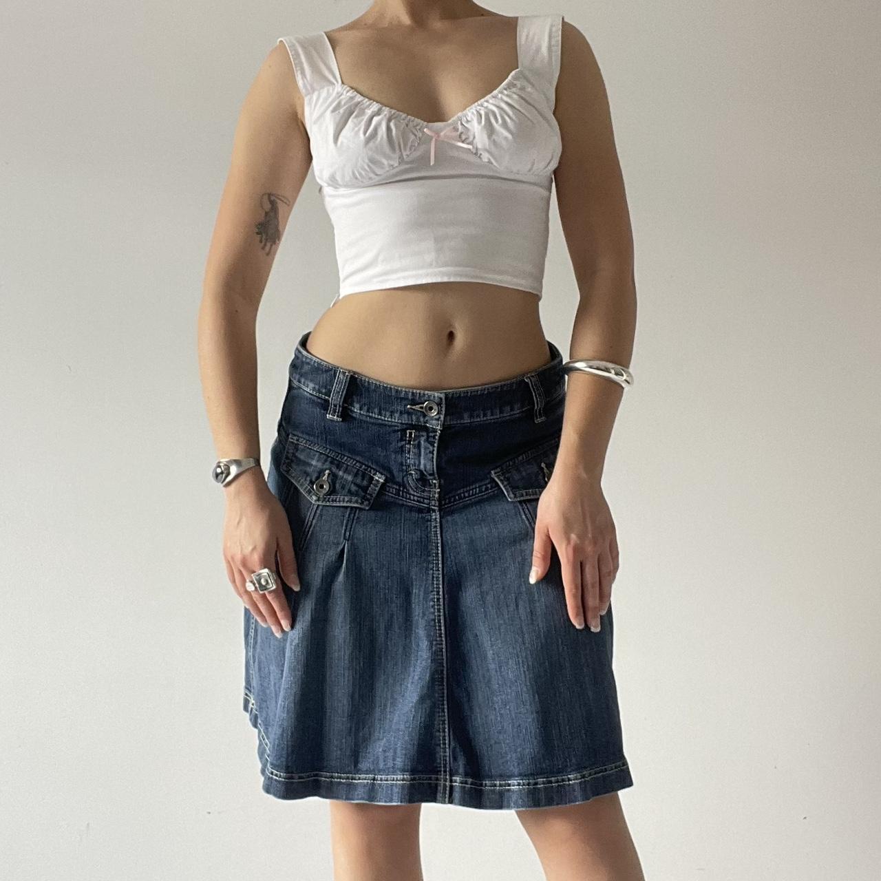 Denim Midi Skirt