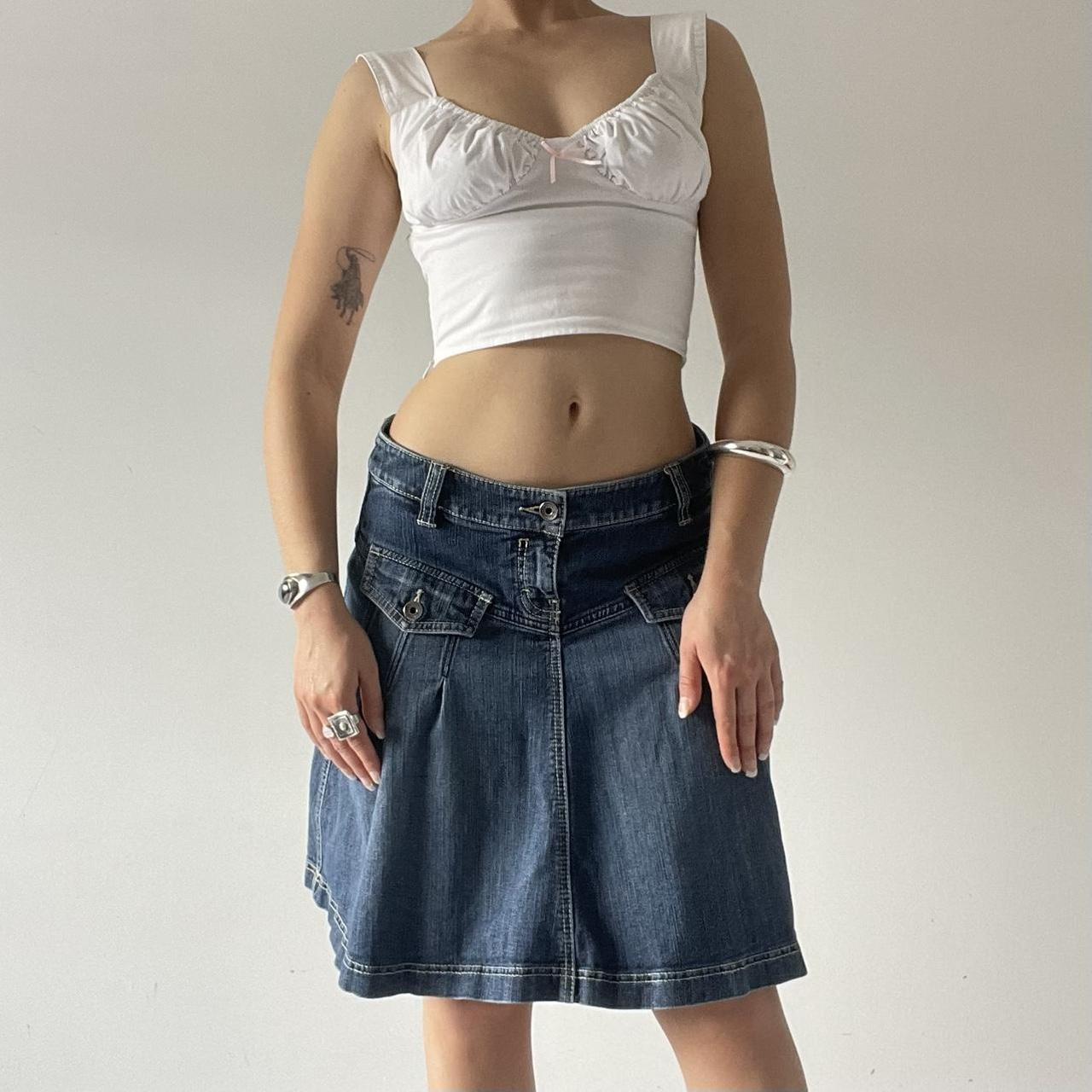 Denim Midi Skirt