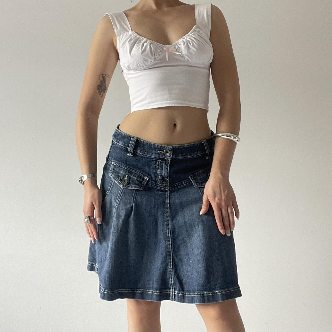 Denim Midi Skirt