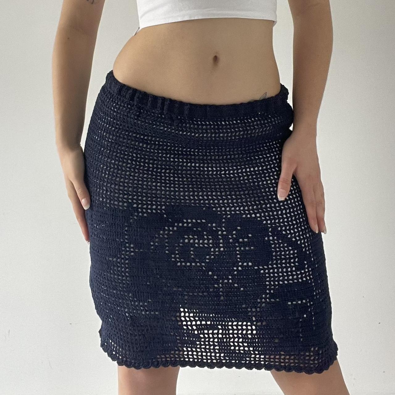 Handmade Crochet Midi Skirt