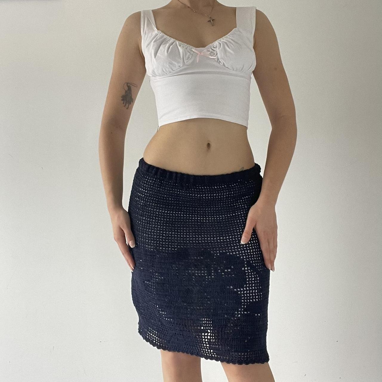 Handmade Crochet Midi Skirt