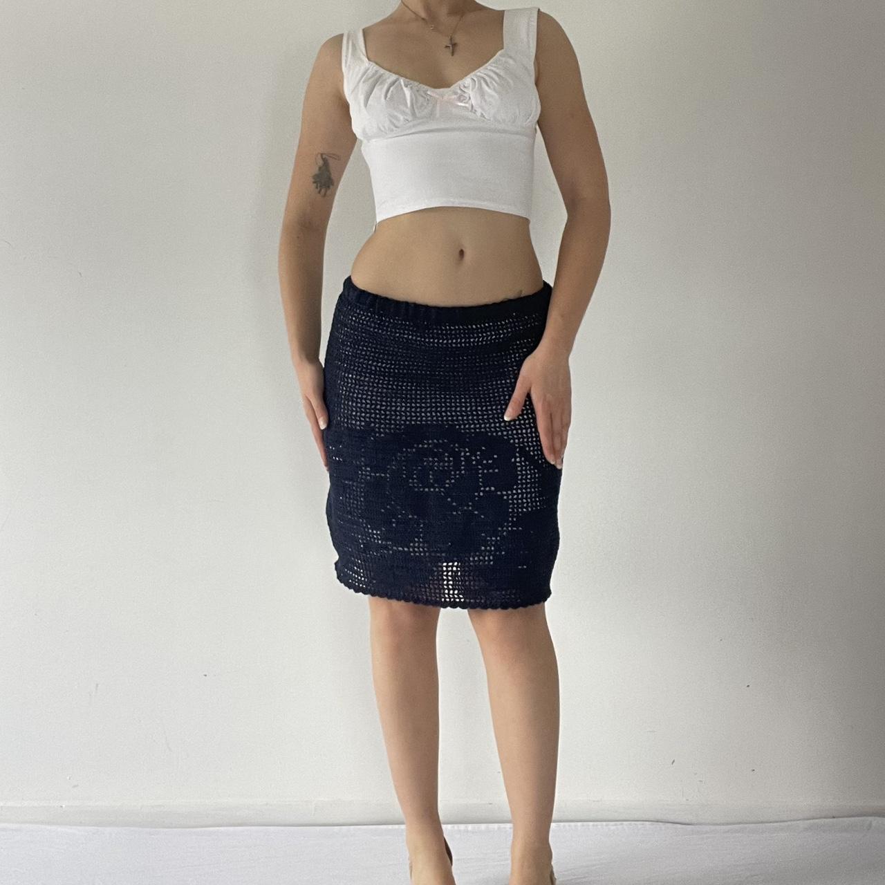 Handmade Crochet Midi Skirt