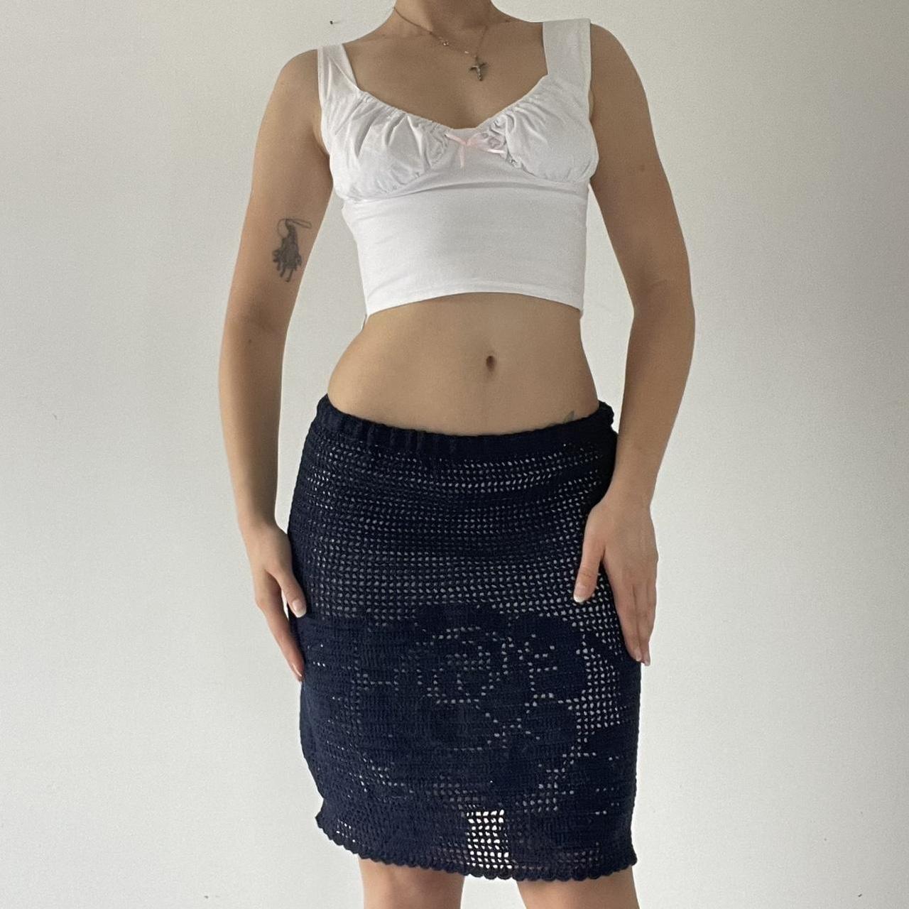 Handmade Crochet Midi Skirt