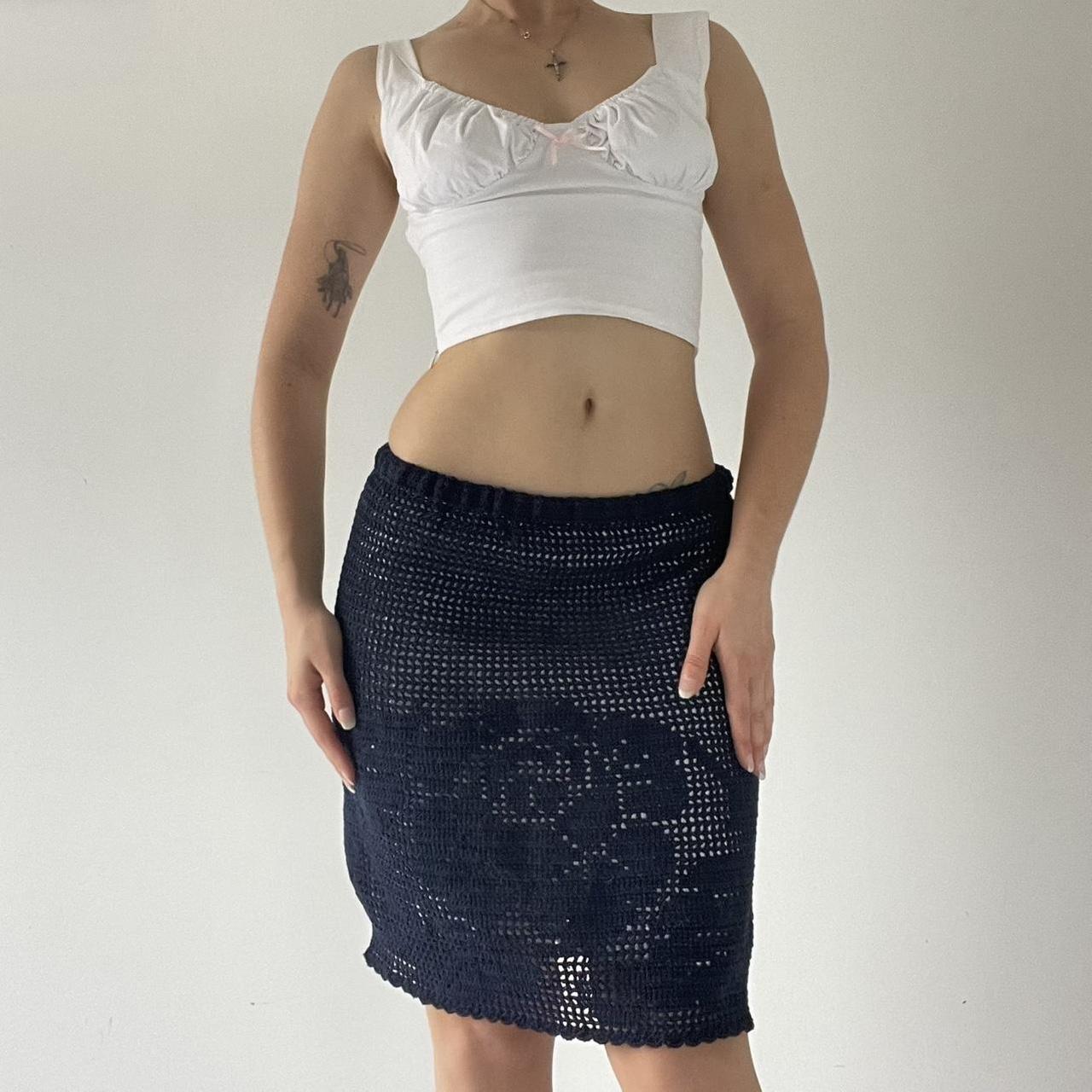 Handmade Crochet Midi Skirt