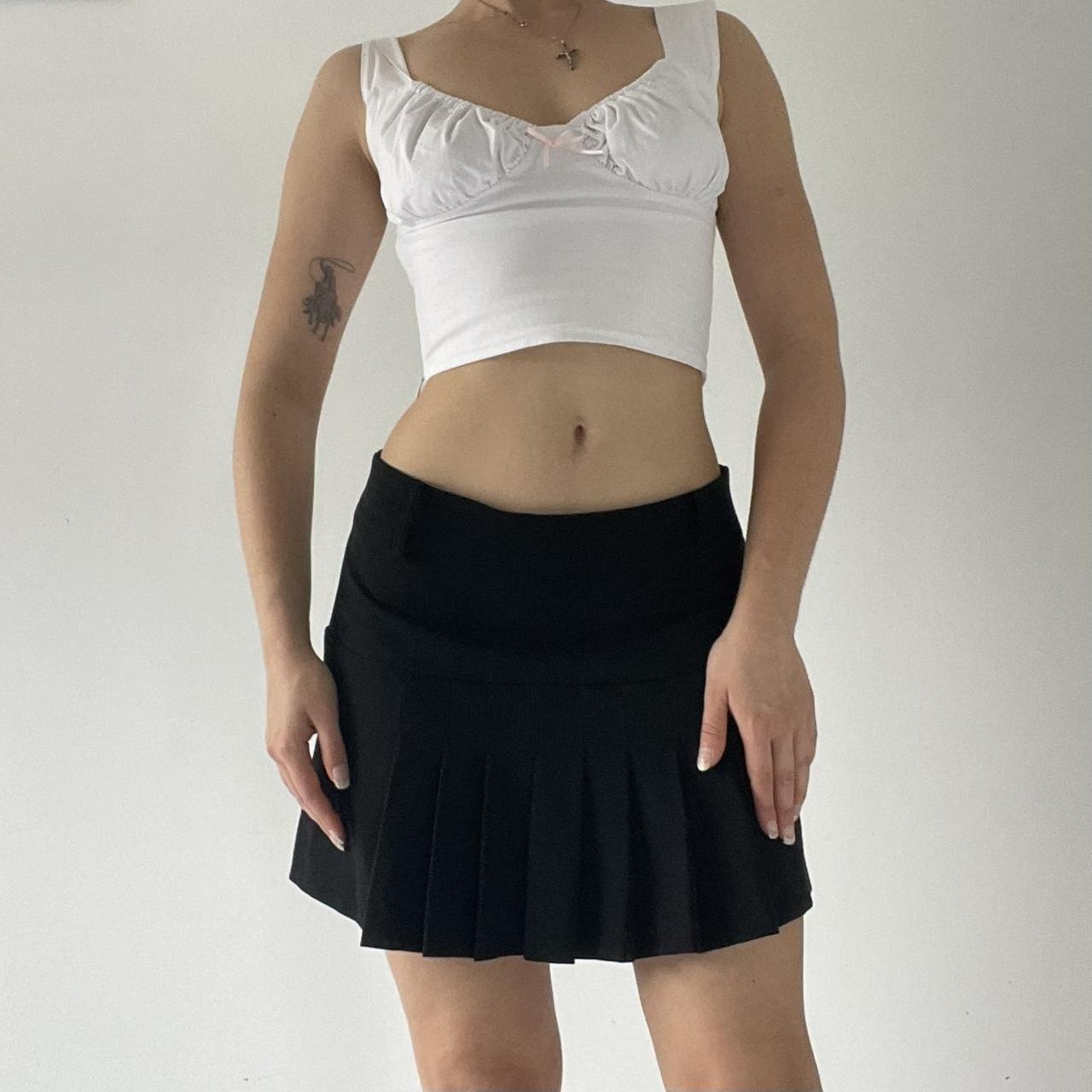 Pleated Mini Skirt