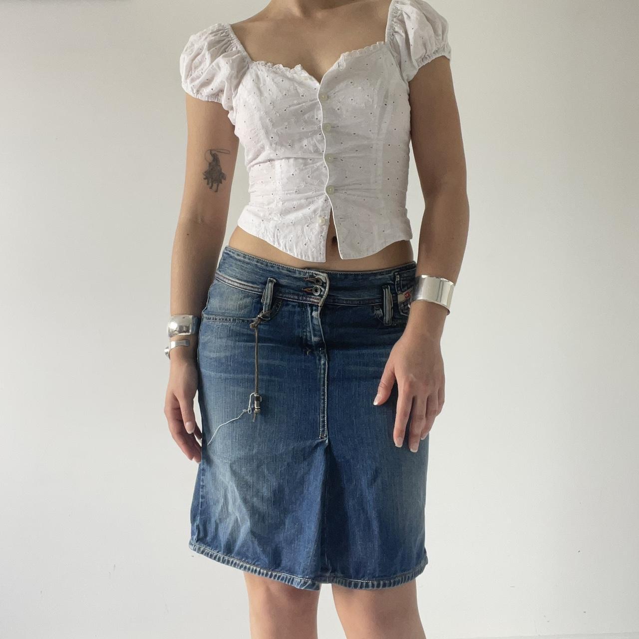 Diesel Denim Midi Skirt