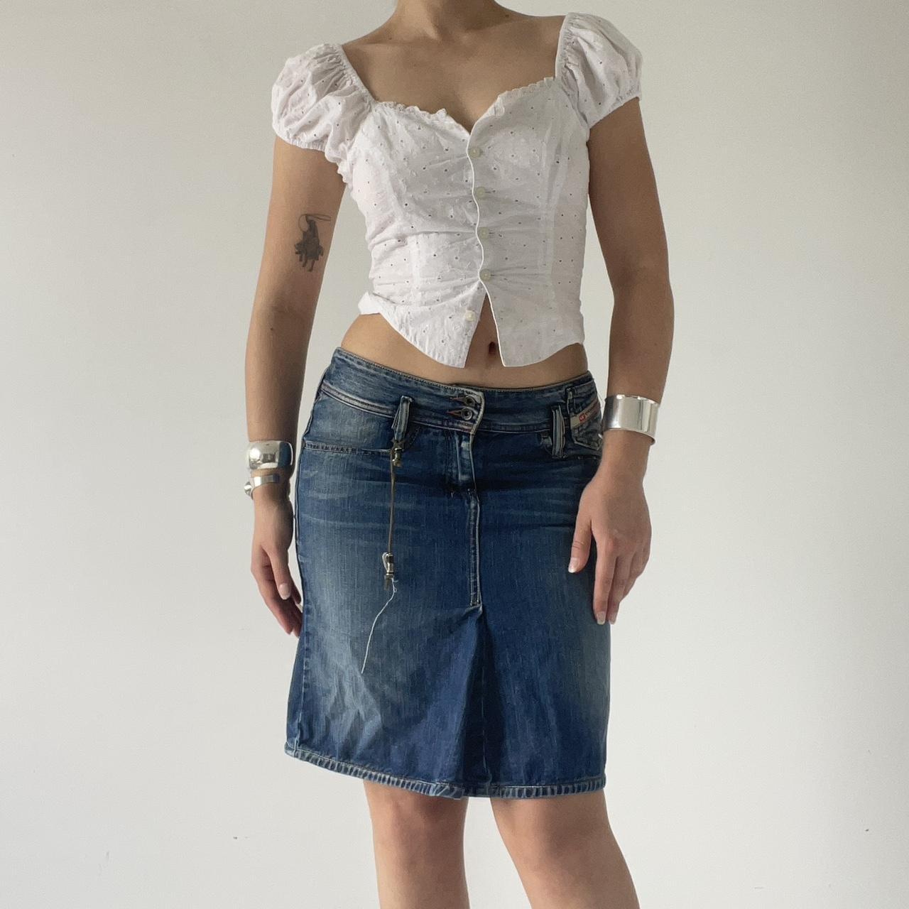 Diesel Denim Midi Skirt