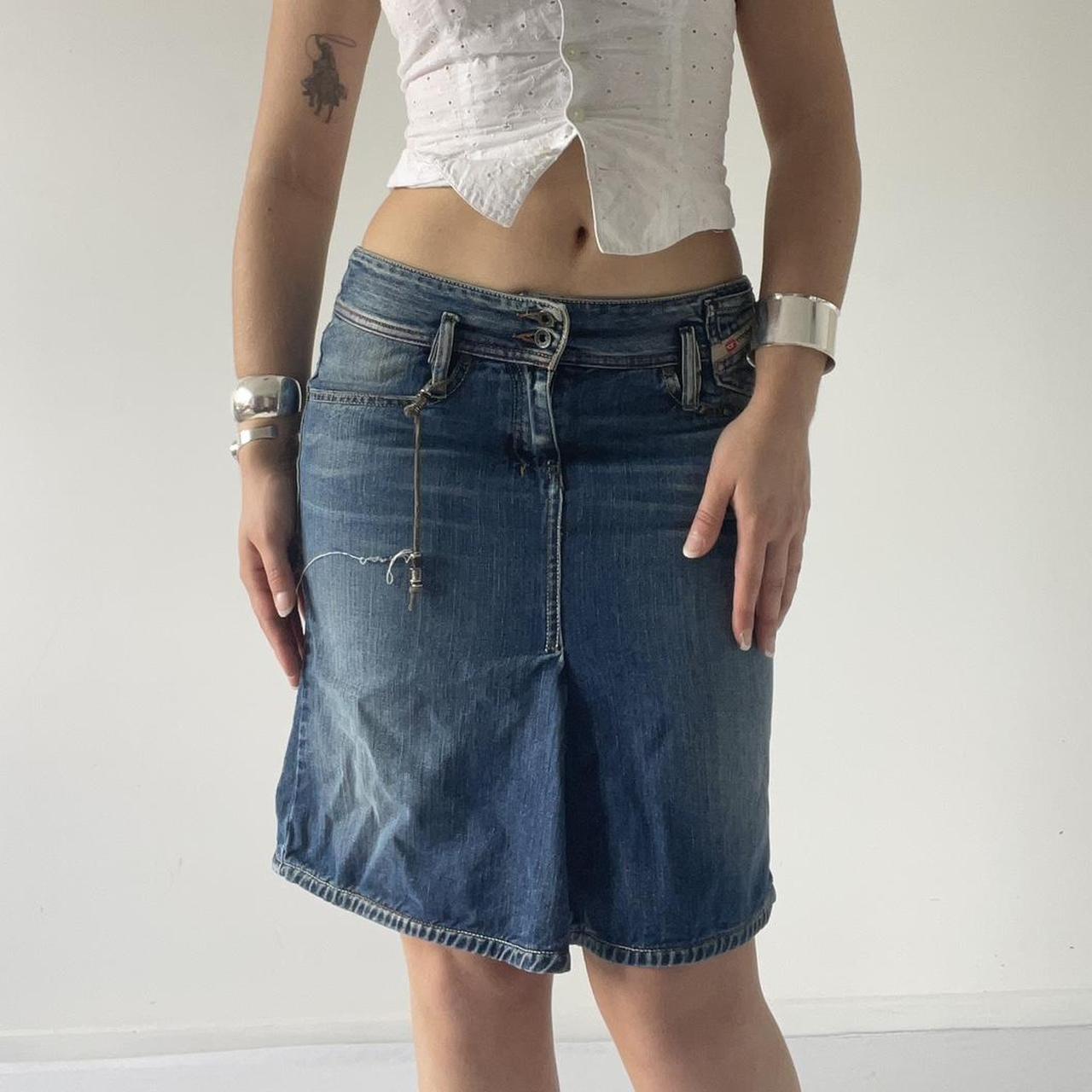 Diesel Denim Midi Skirt