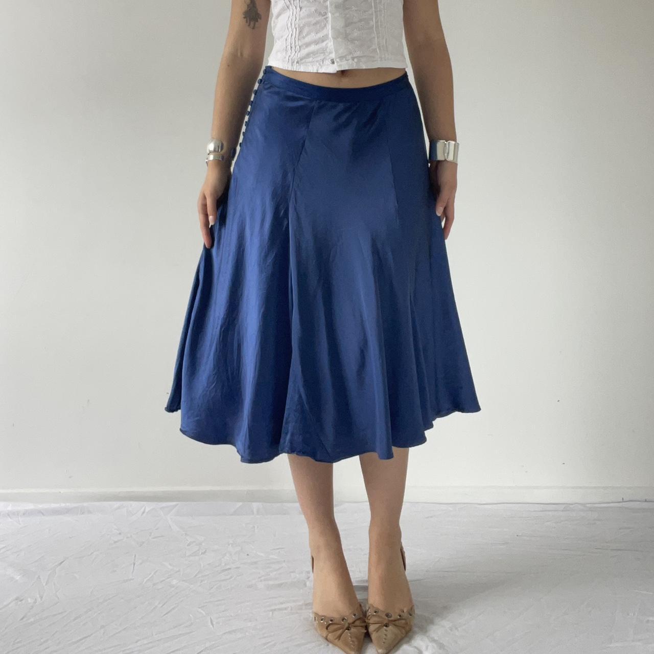 Silk Midi Skirt
