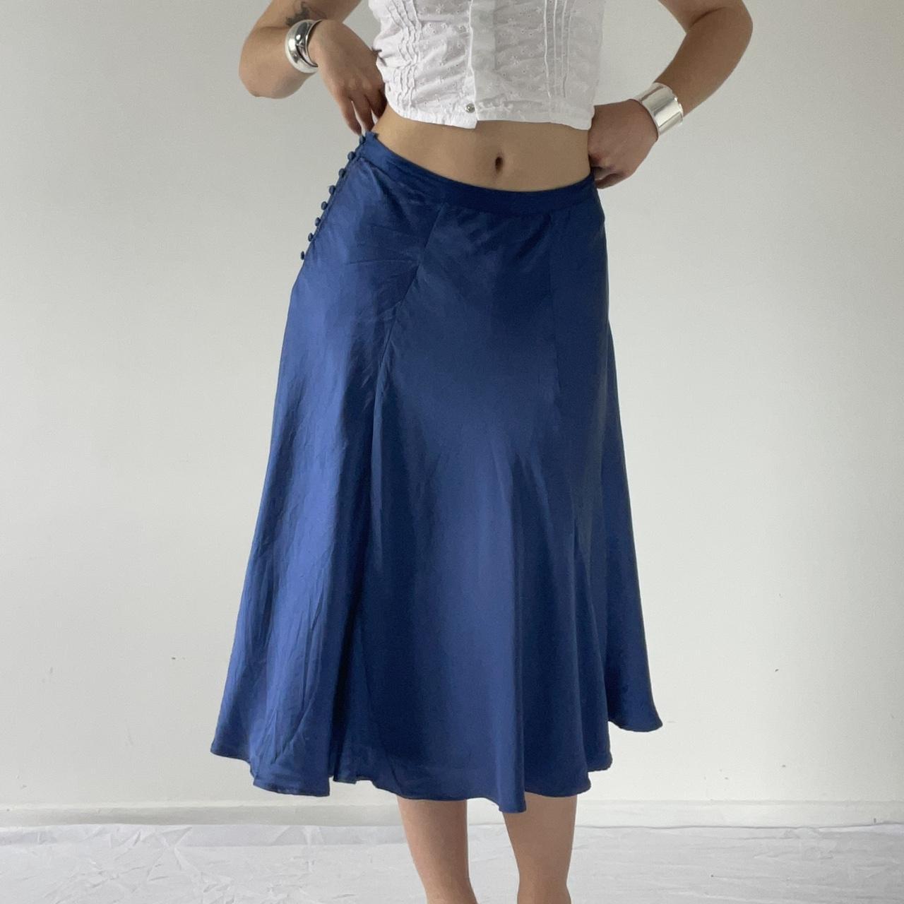 Silk Midi Skirt