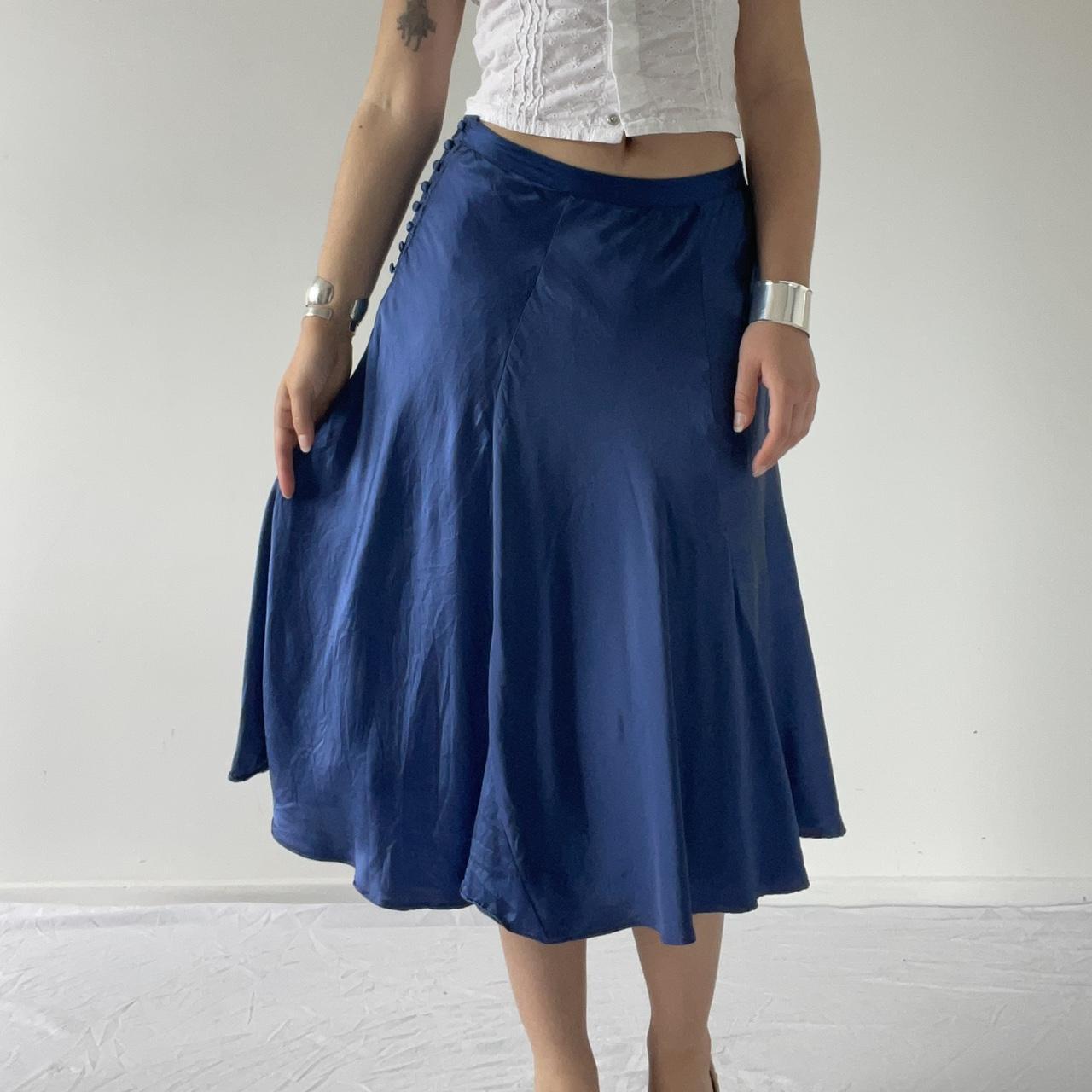 Silk Midi Skirt