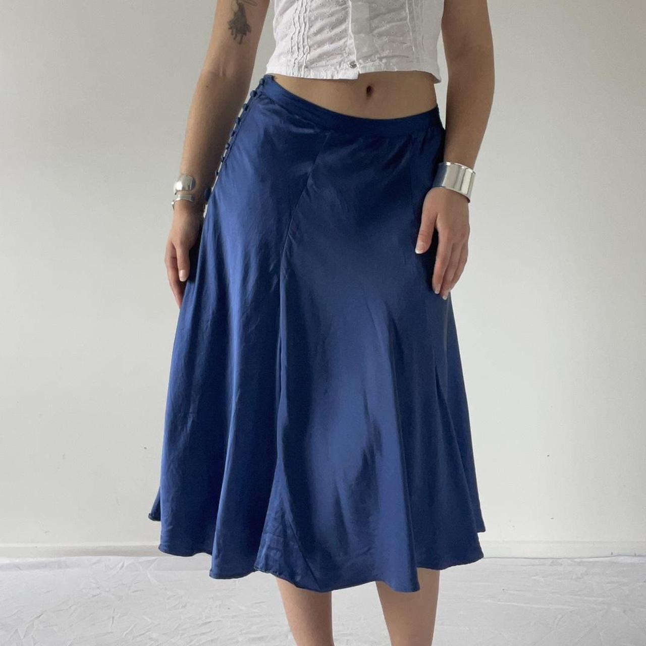 Silk Midi Skirt