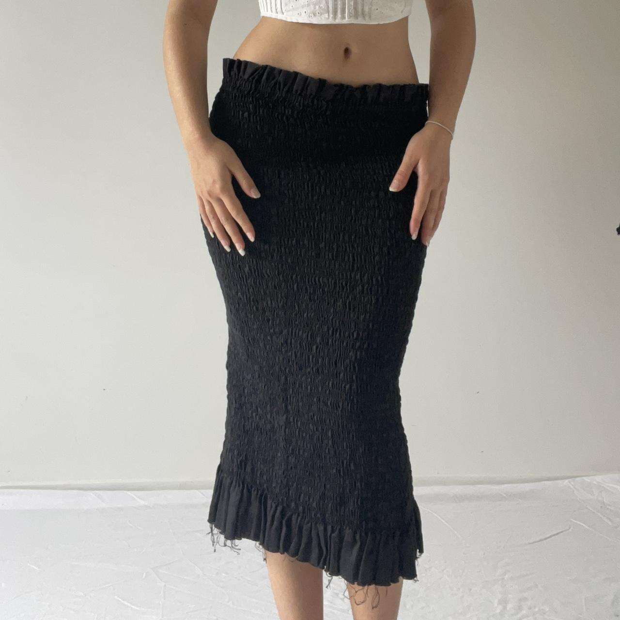 Ruched Midi Skirt