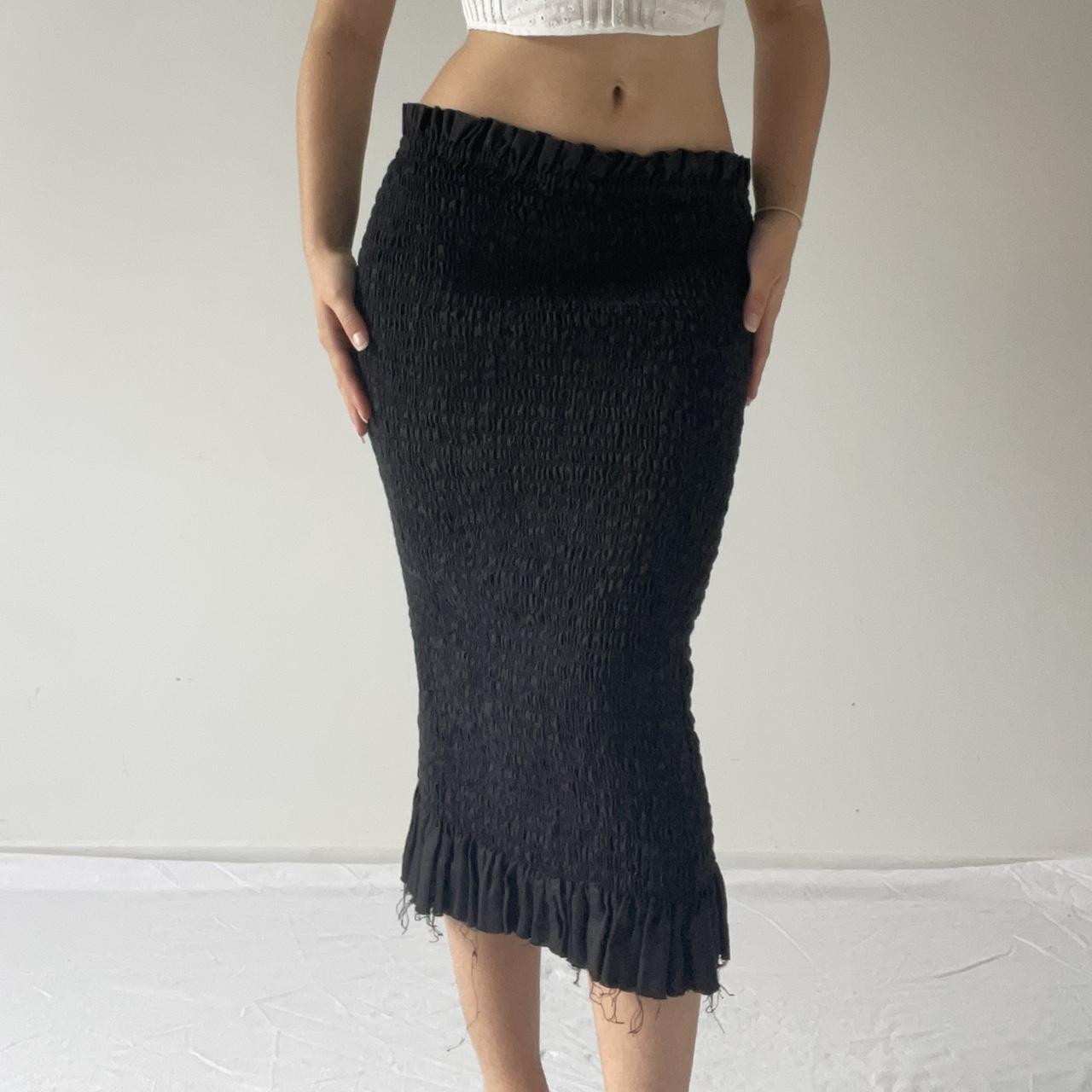 Ruched Midi Skirt