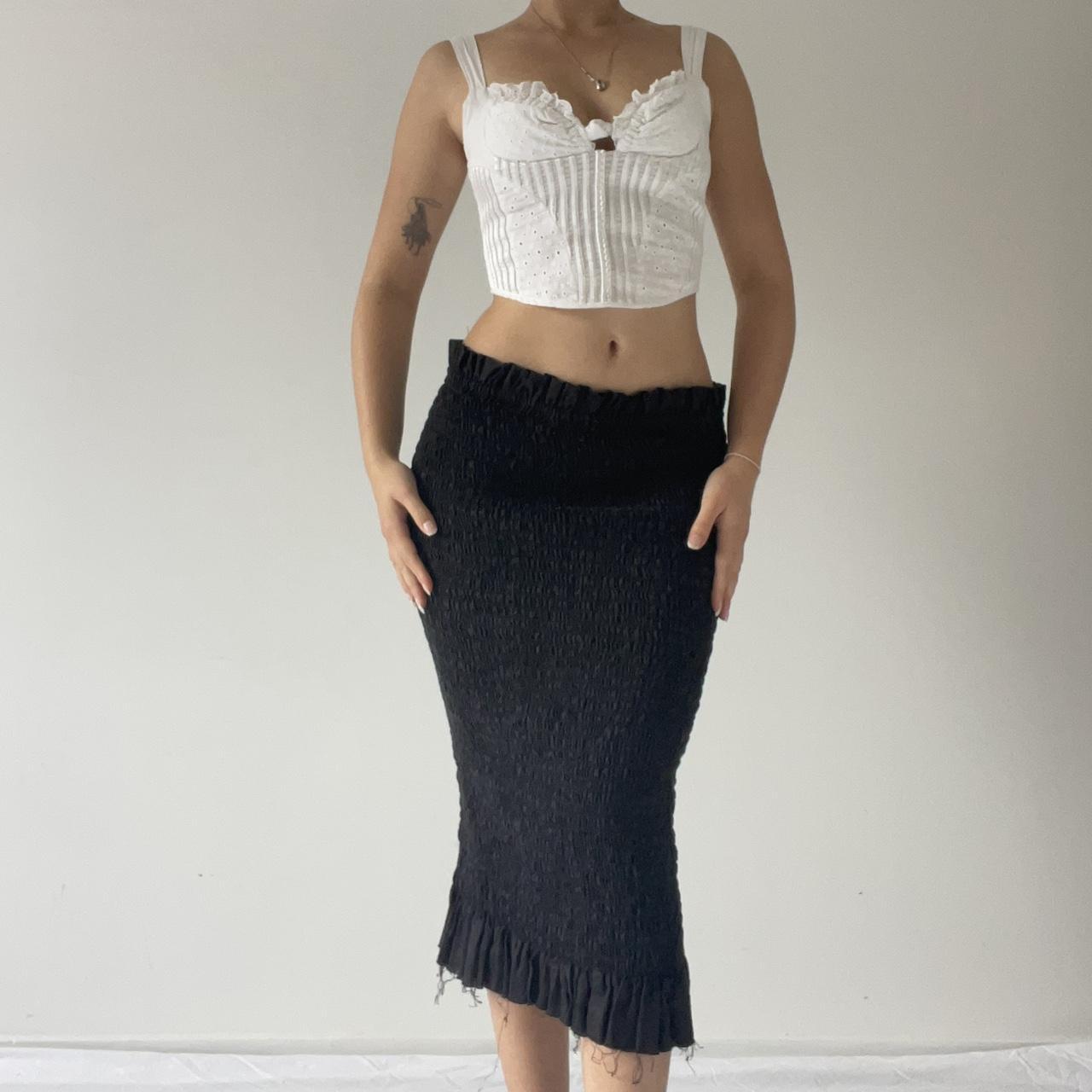 Ruched Midi Skirt