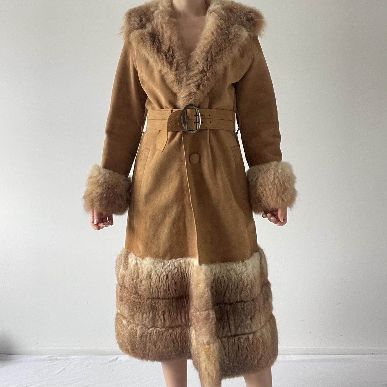 Genuine Suede Penny Lane Afghan Coat