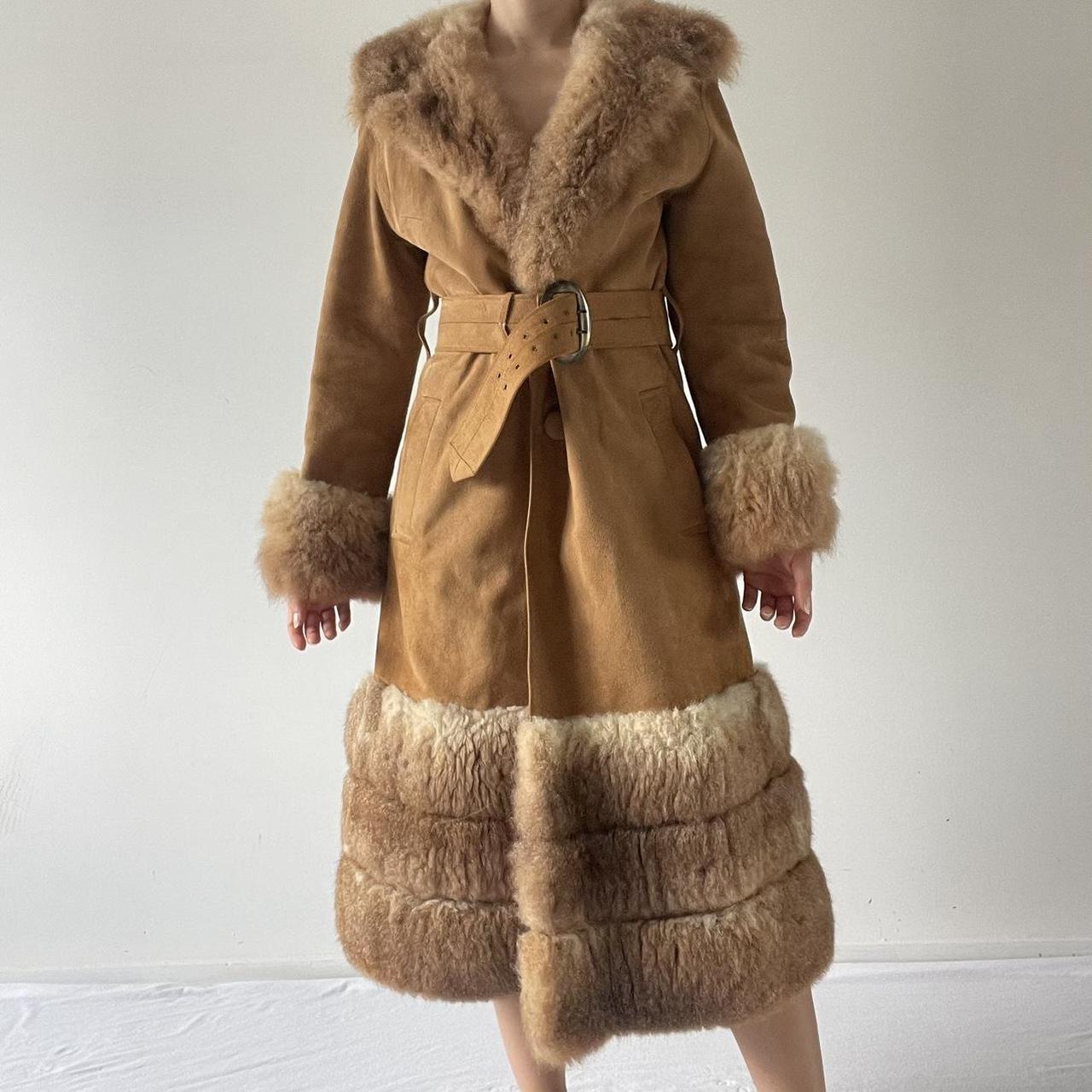 Genuine Suede Penny Lane Afghan Coat