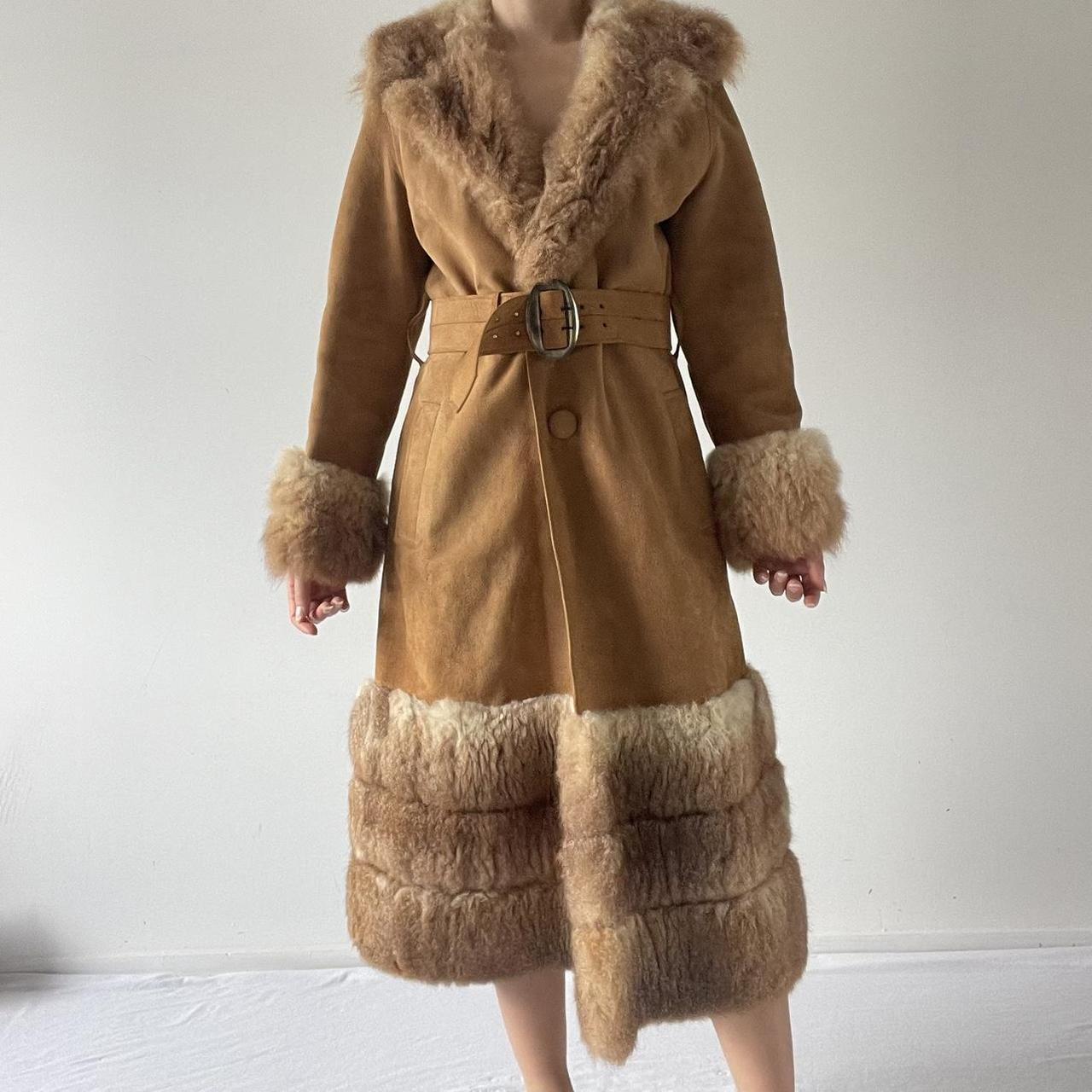Genuine Suede Penny Lane Afghan Coat