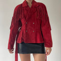 Genuine Leather Tassle Jacket