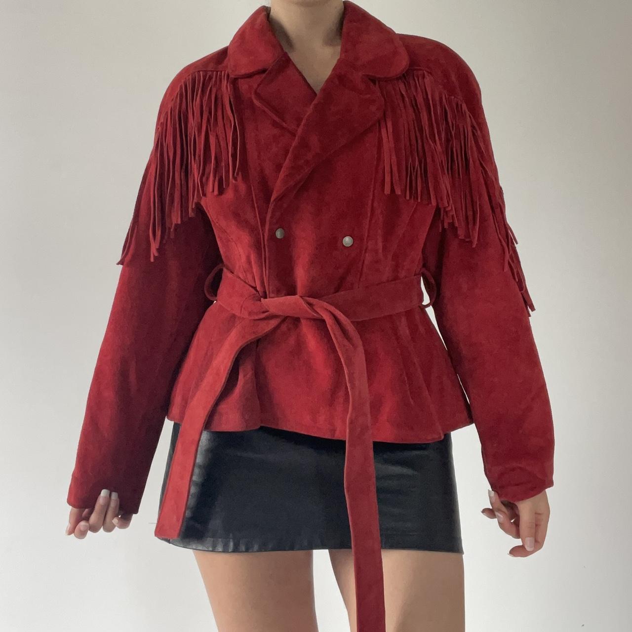 Genuine Leather Tassle Jacket