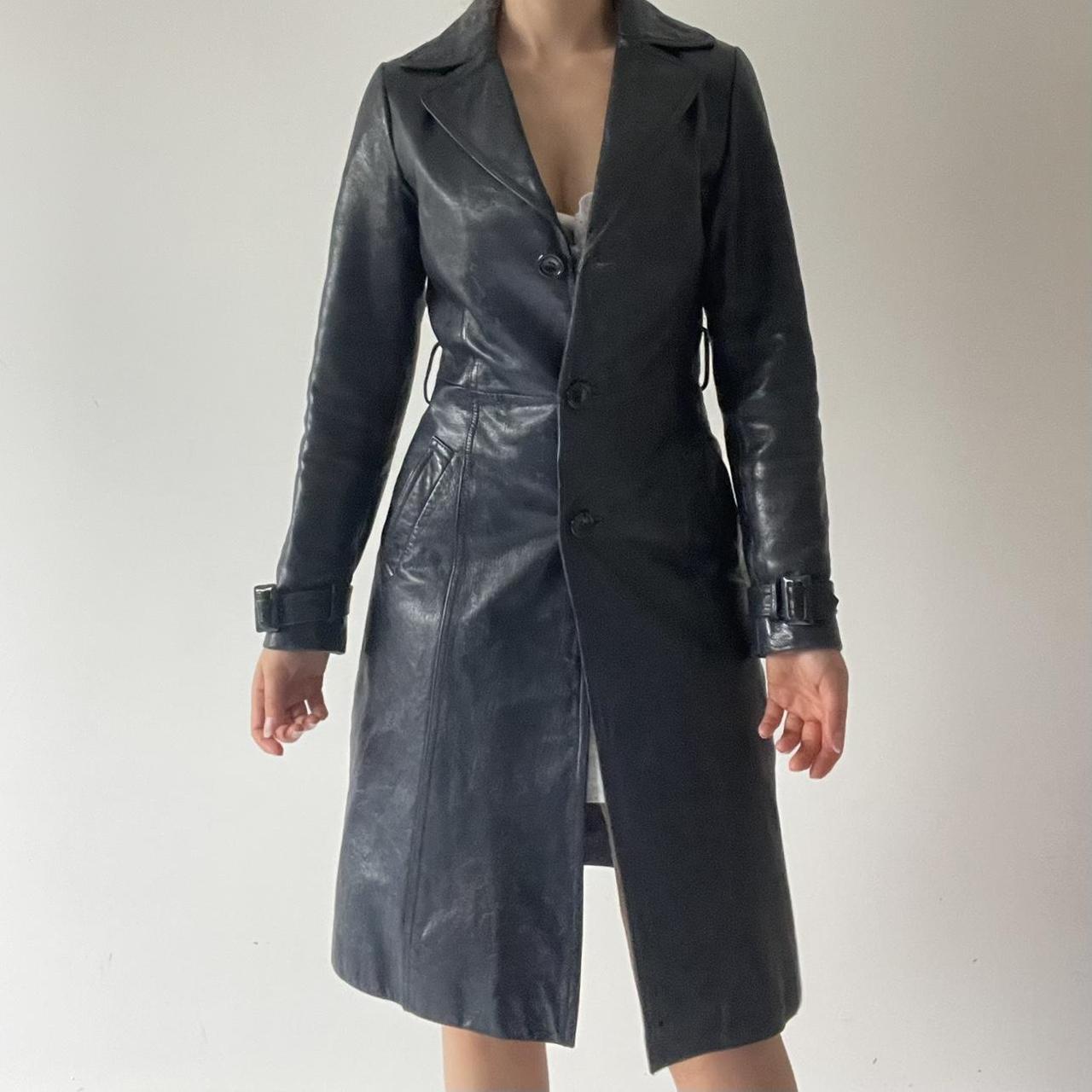 Genuine Leather Trench
