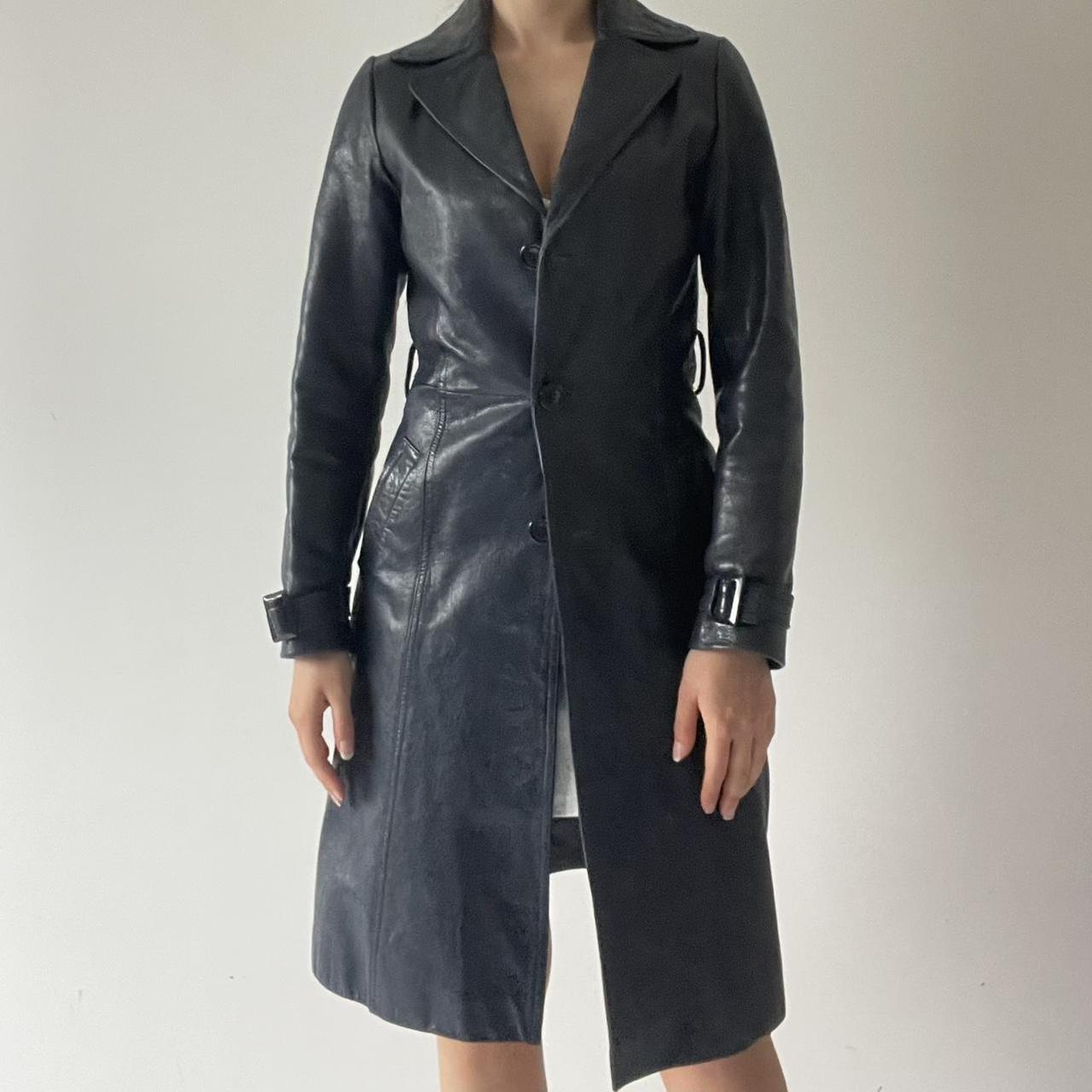Genuine Leather Trench