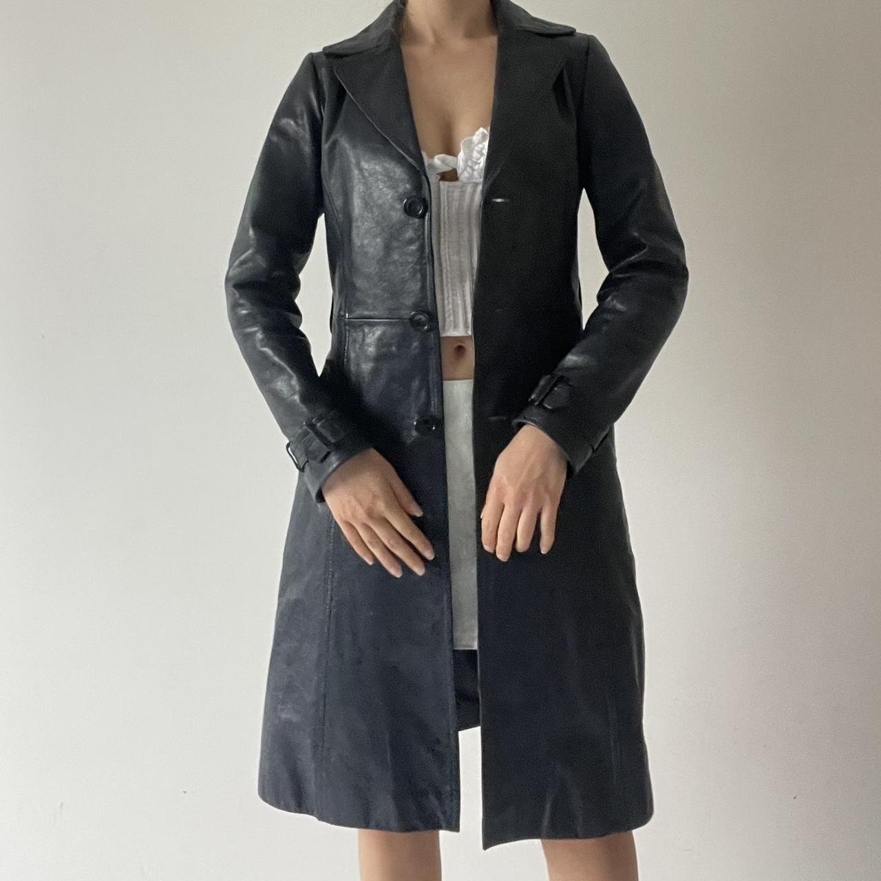 Genuine Leather Trench
