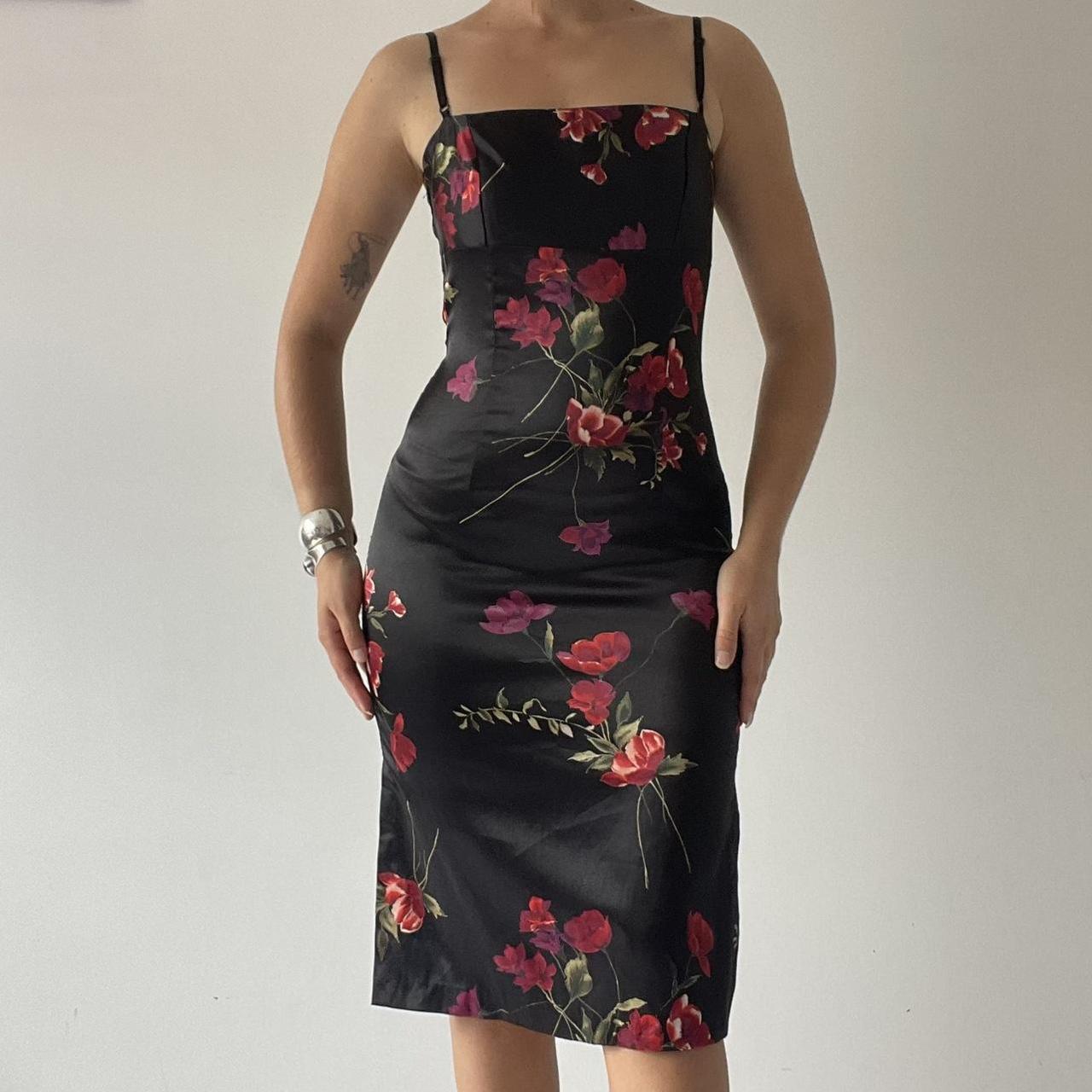 Rose Bodycon Midi Dress